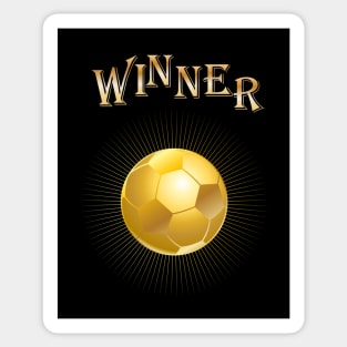 Soccer Winner Goal Award Cup Gold Football Ball Football Sticker